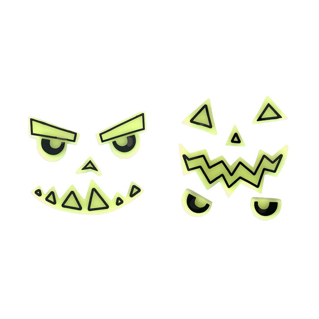 GID Gel Stickers "Pompoen" - 16,5 x 32 cm