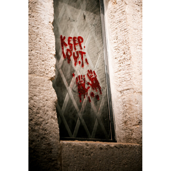 Gel Raam Stickers "Bloody Hands" - ? cm
