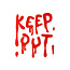 Gel Raam Stickers "Keep Out" - 17x19cm