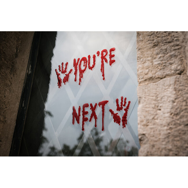Gel Raam Stickers "You're Next" - 14 x 48,5 cm