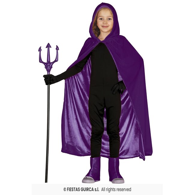 Fluwelen Cape met Capuchon - 100 cm