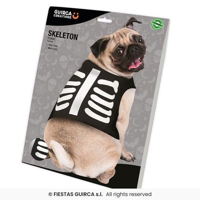 Honden Kostuum Skeleton
