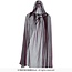 Transparante Cape Spinnenweb Rood - 130 cm