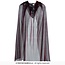Transparante Cape Spinnenweb Rood - 130 cm