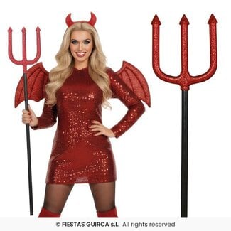 Guirca Glitter Duivel Drietand – 110 cm