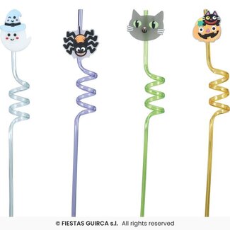 Fiesta Zak Met 4 Halloweenrietjes – 27 cm