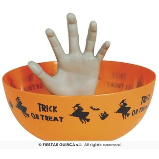 Fiesta Oranje Schaal Met Hand – 25 cm
