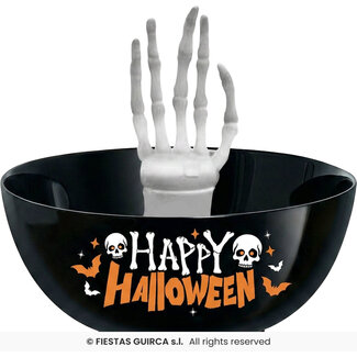 Fiesta Happy Halloween Snoepschaal Met Skelethand – 25 cm