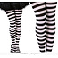 Zwart Wit Gestreepte Panty