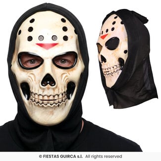 Fiesta Schedel Hockeymasker Met Capuchon