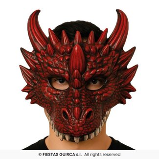 Fiesta Half Masker Rode Draak