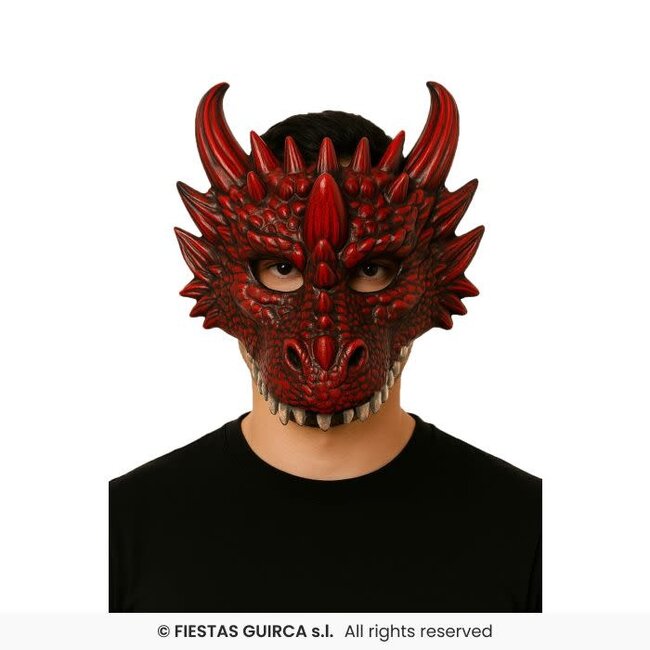 Half Masker Rode Draak