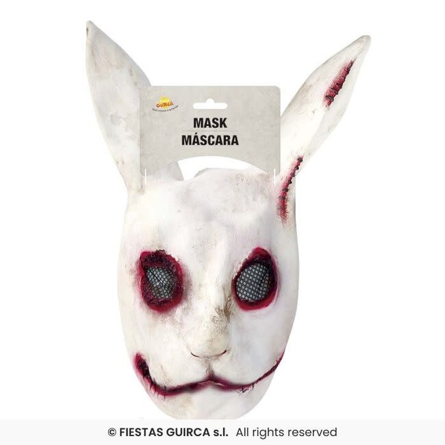 Latex Masker Creepy Konijn