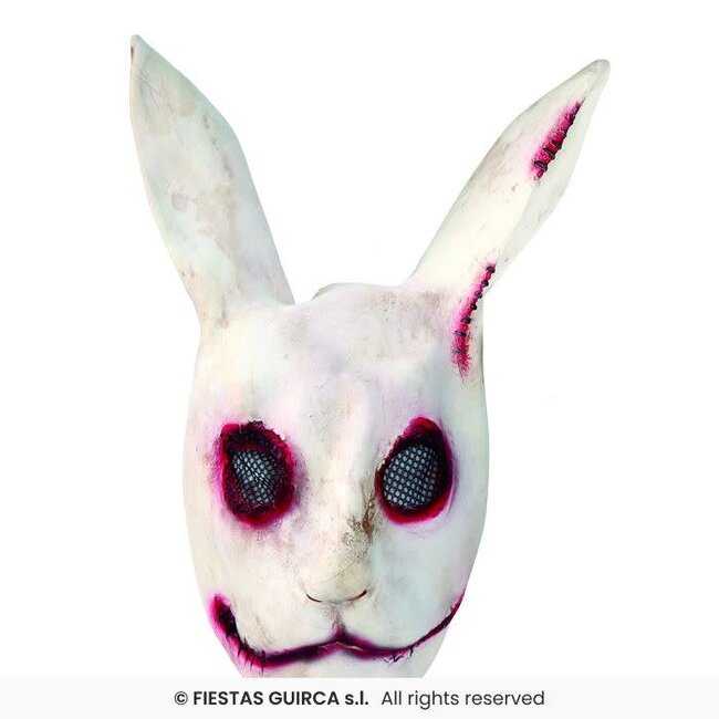 Latex Masker Creepy Konijn