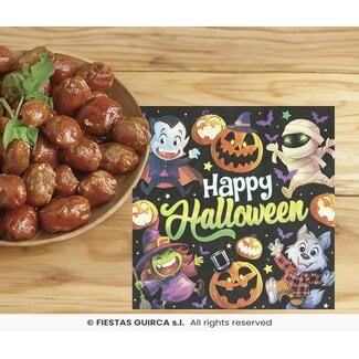 Fiesta Servetten Kleine Monsters - 16x 16 cm - 20 st