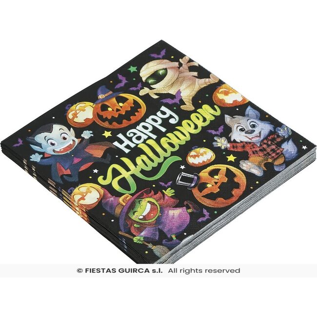 Servetten Kleine Monsters - 16x 16 cm - 20 st