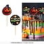 Fiesta Cake Topper Happy Halloween - 6 cm - 12 st