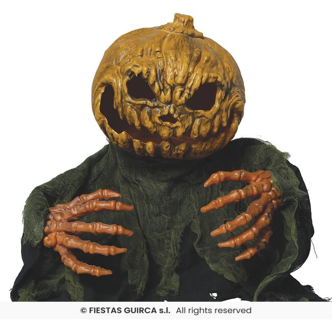 Pompoen Figuur met Licht en Geluid - 50 cm