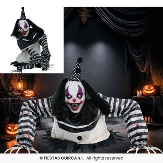 Fiesta Pop Terror Clown met Licht en Geluid - 105 cm
