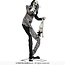 Horror Clown met Baby - Licht en Geluid - 215 cm