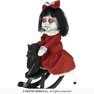 Fiesta Horror Pop Op Paard - Licht en Geluid - 40 cm