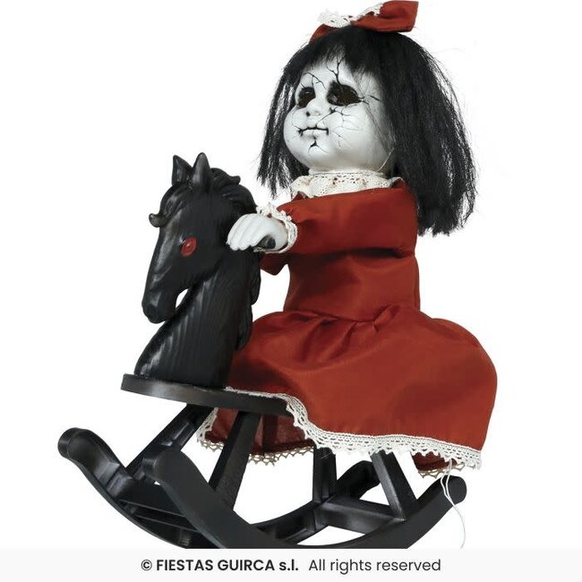 Horror Pop Op Paard - Licht en Geluid - 40 cm