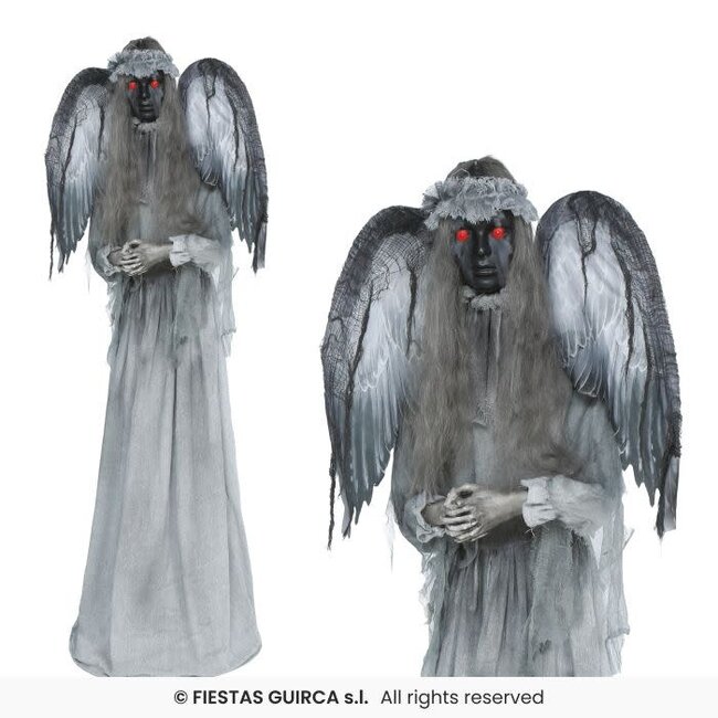 Bewegende Engel Horrorpop Met Licht en Geluid – 170 cm
