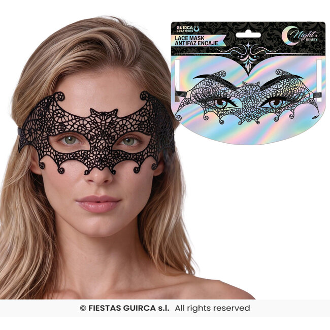 Geborduurd Masker Vleermuis