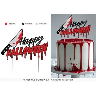 Fiesta Cake Topper Happy Halloween Knife - 16x24 cm