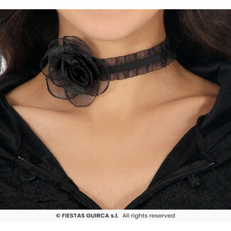 Guirca Zwarte Roos Choker