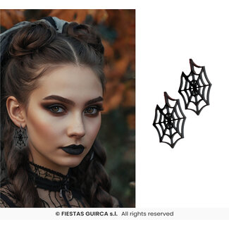 Fiesta Halloween Oorbellen Spinweb