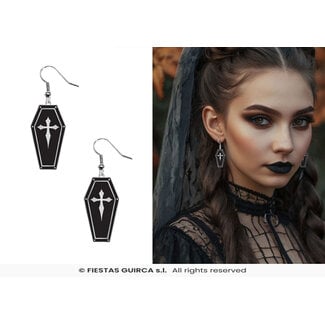 Fiesta Halloween Oorbellen Coffin