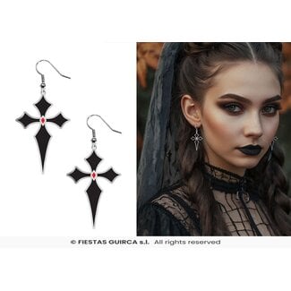 Fiesta Halloween Oorbellen Gothic Crosses