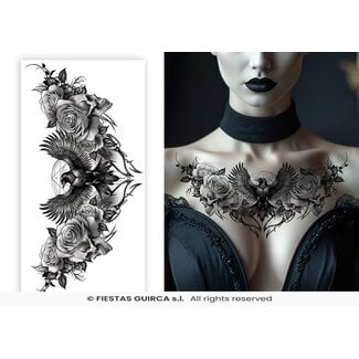 Guirca Raven Tattoo Transfers