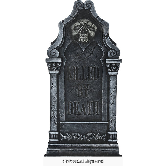 Grafsteen Killed by Death - 90 x 45 cm