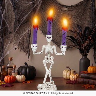 Fiesta Skelet Kandelaar - 35 cm