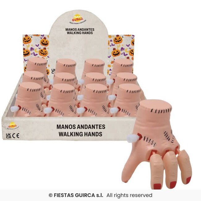 Opwindbare Griezelhand - 8 cm