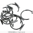 2 Metalen Vampiertand Piercings