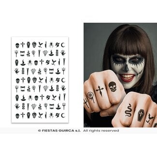 Fiesta Halloween Tattoo Gothic - 9 x 14 cm