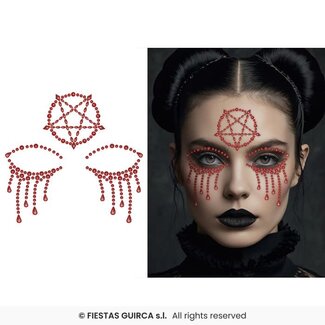 Fiesta Face & Body Jewels - Satanic