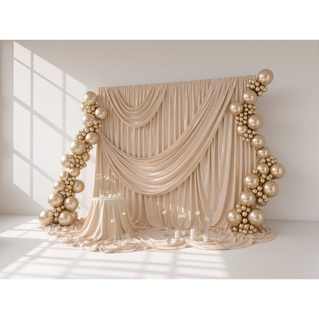 Ballonnen Chrome Champagne - 33cm - 50 stuks