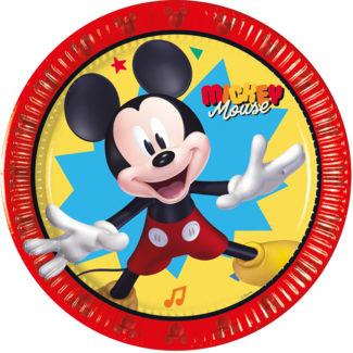 Disney Mickey Mouse Bordjes 20cm - 8 stuks