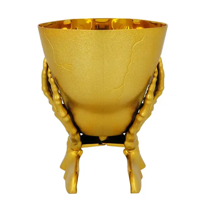Schaal Golden Skull - 16x15x17cm