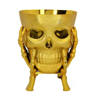 Boland Schaal Golden Skull - 16x15x17cm