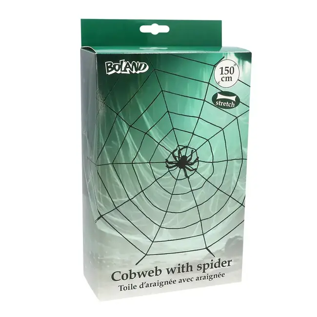 Spinnenweb Elastisch (150 cm) met Spin