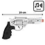 Politie Pistool Justice - 25 cm