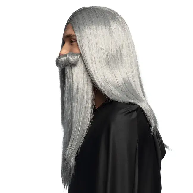 Pruik Magiër met Baard