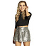 Minirokje Sequins - Zilver - M (stretch)