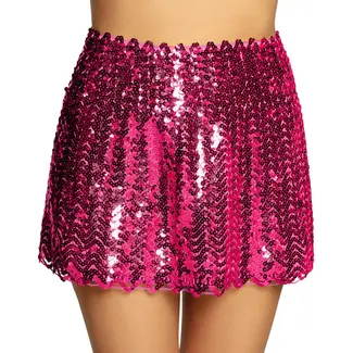 Boland Minirokje Sequins - Roze - M (stretch)
