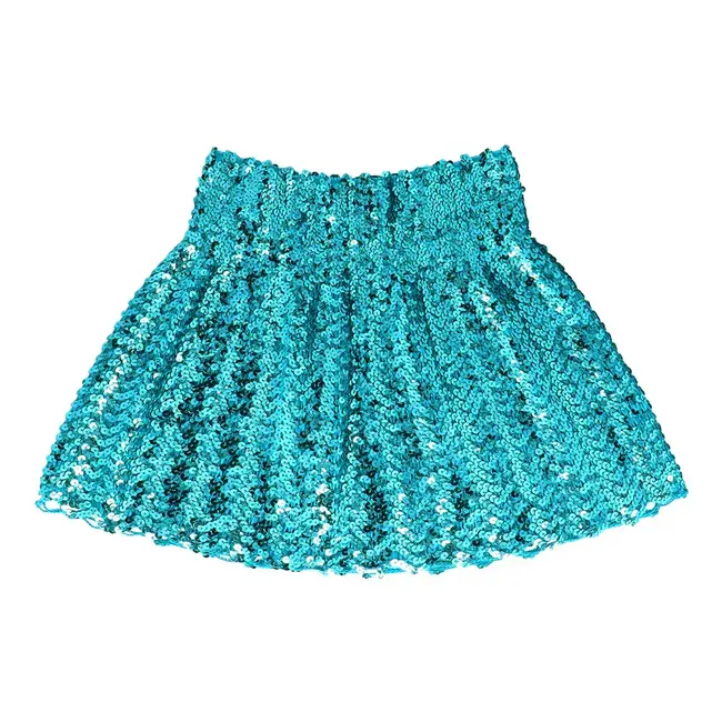 Minirokje Sequins - Turquoise - M (stretch)